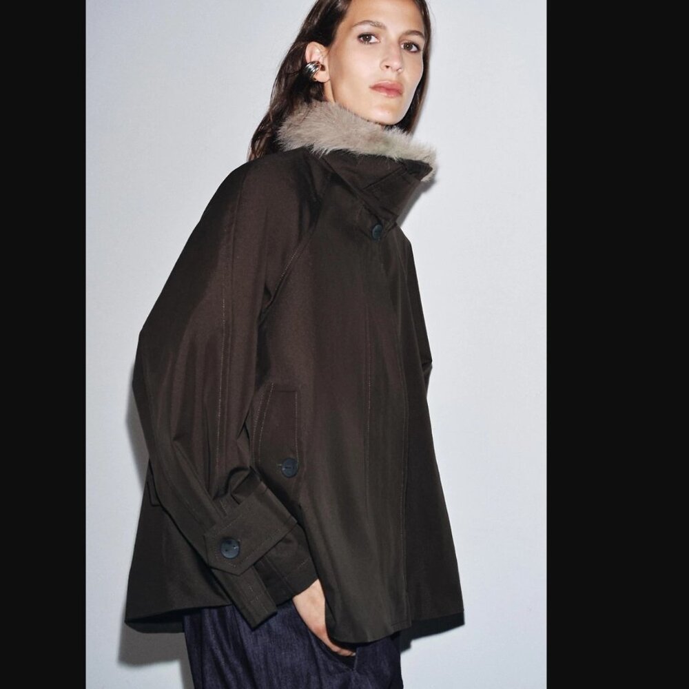 NWT Zara Water Repellent Jacket
